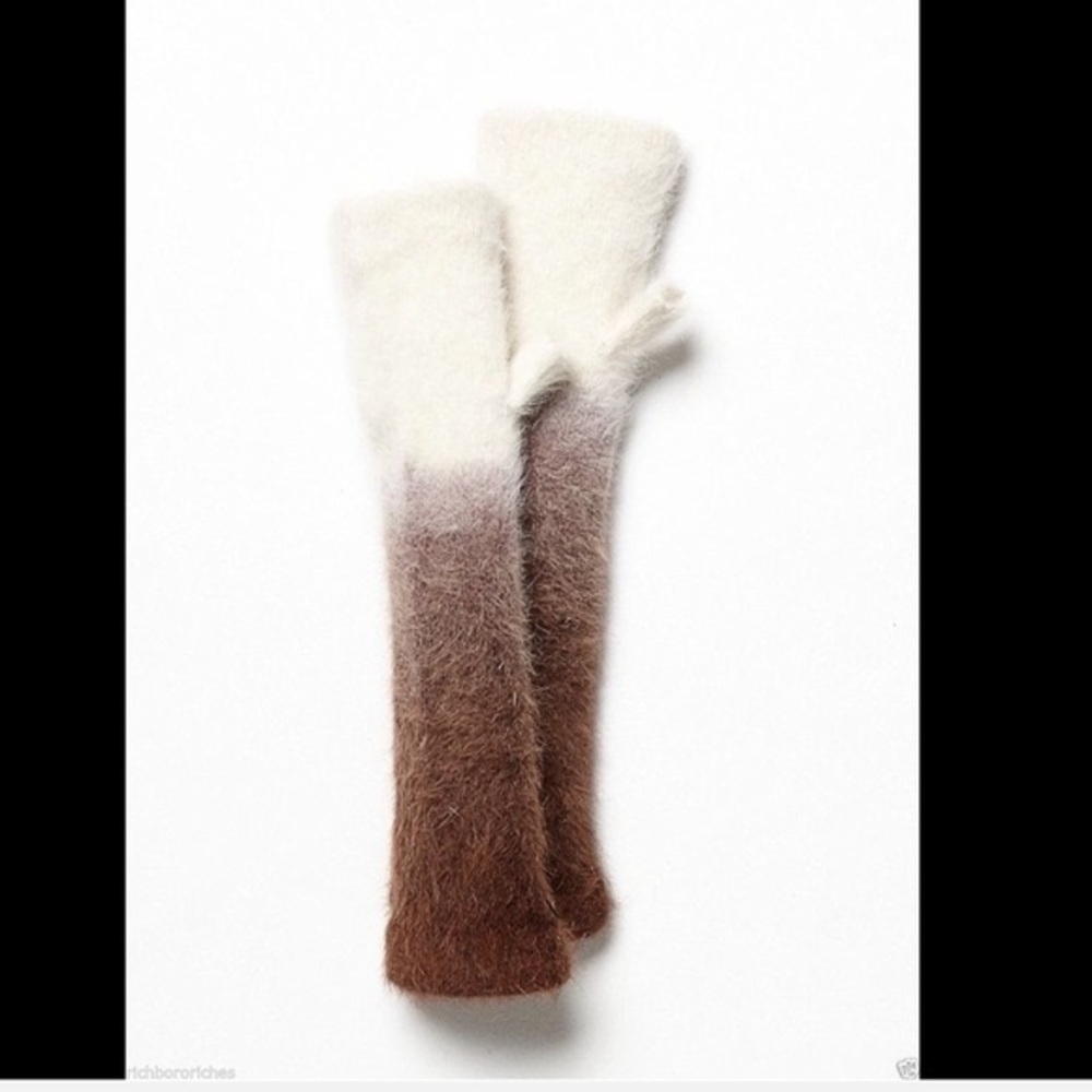 Free people ombré fingerless gloves.